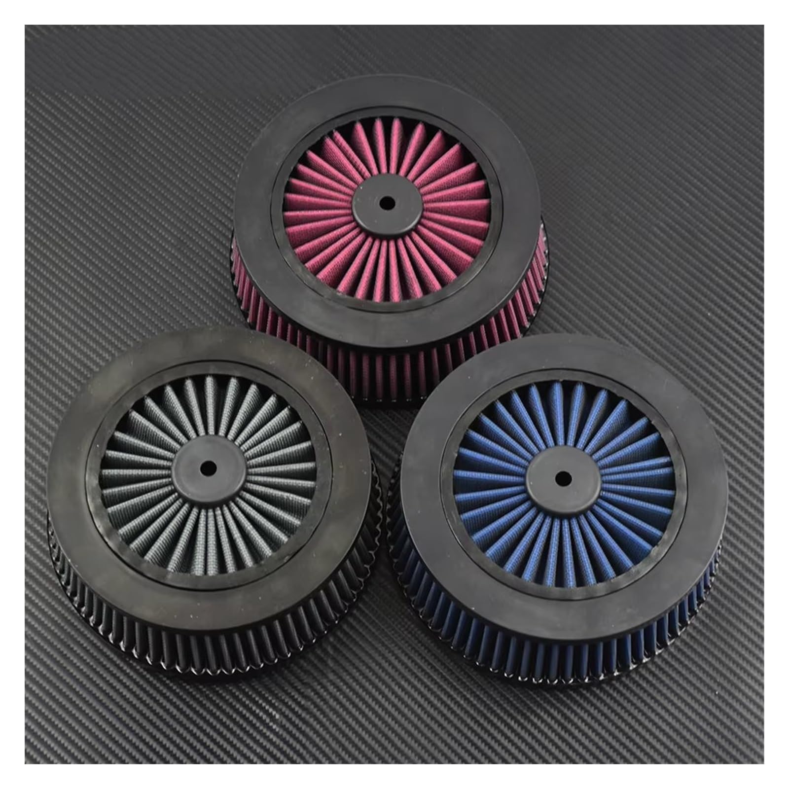 Filtro Aspirazione Aria Moto Per Touring Per Dyna | Per Softail Per Sportster Per moto XL di filtro dell'aria di ricambio grigio rosso blu(Gray Air Filter Kit)