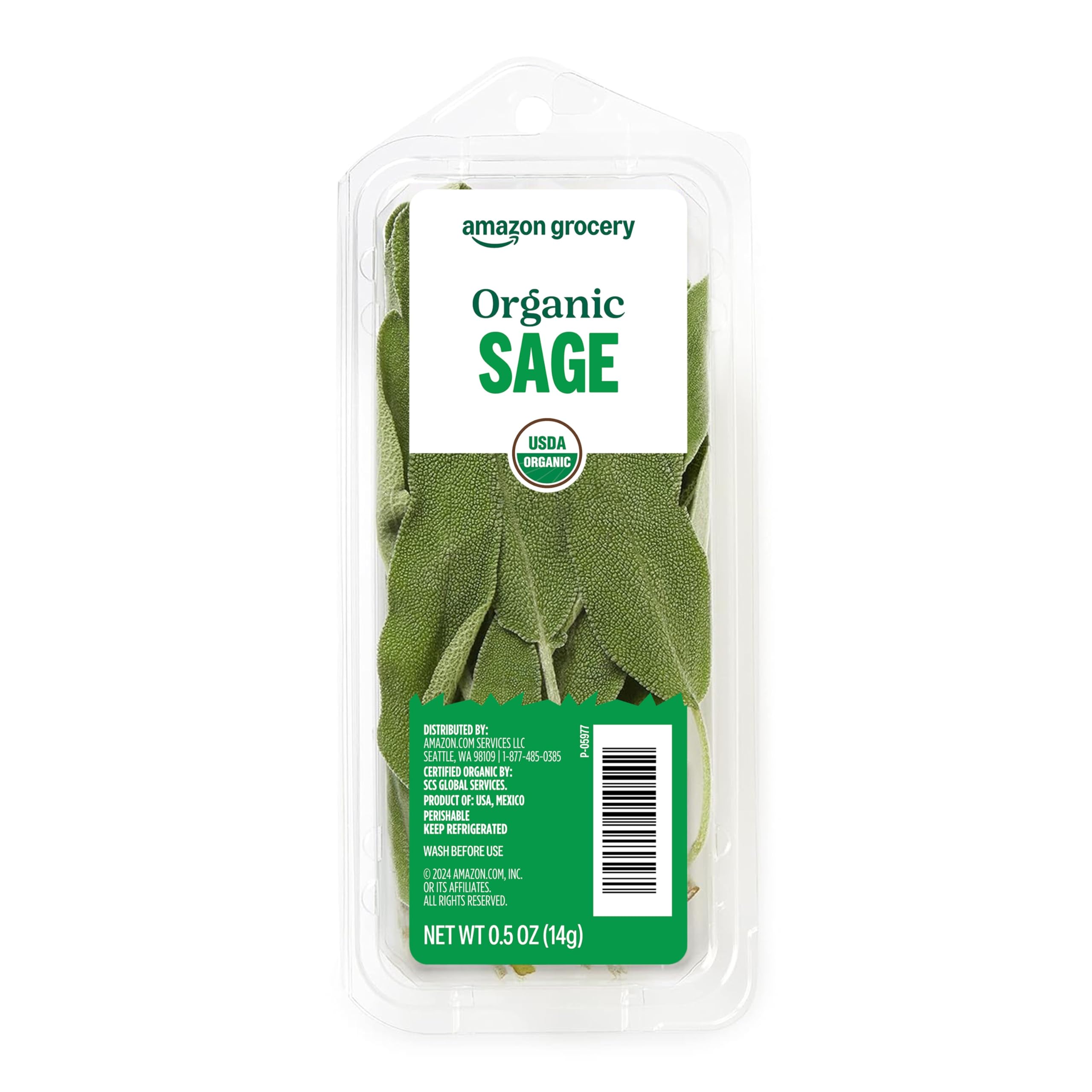 Amazon.com: Amazon Grocery, Organic Sage, 0.5 Oz : Grocery