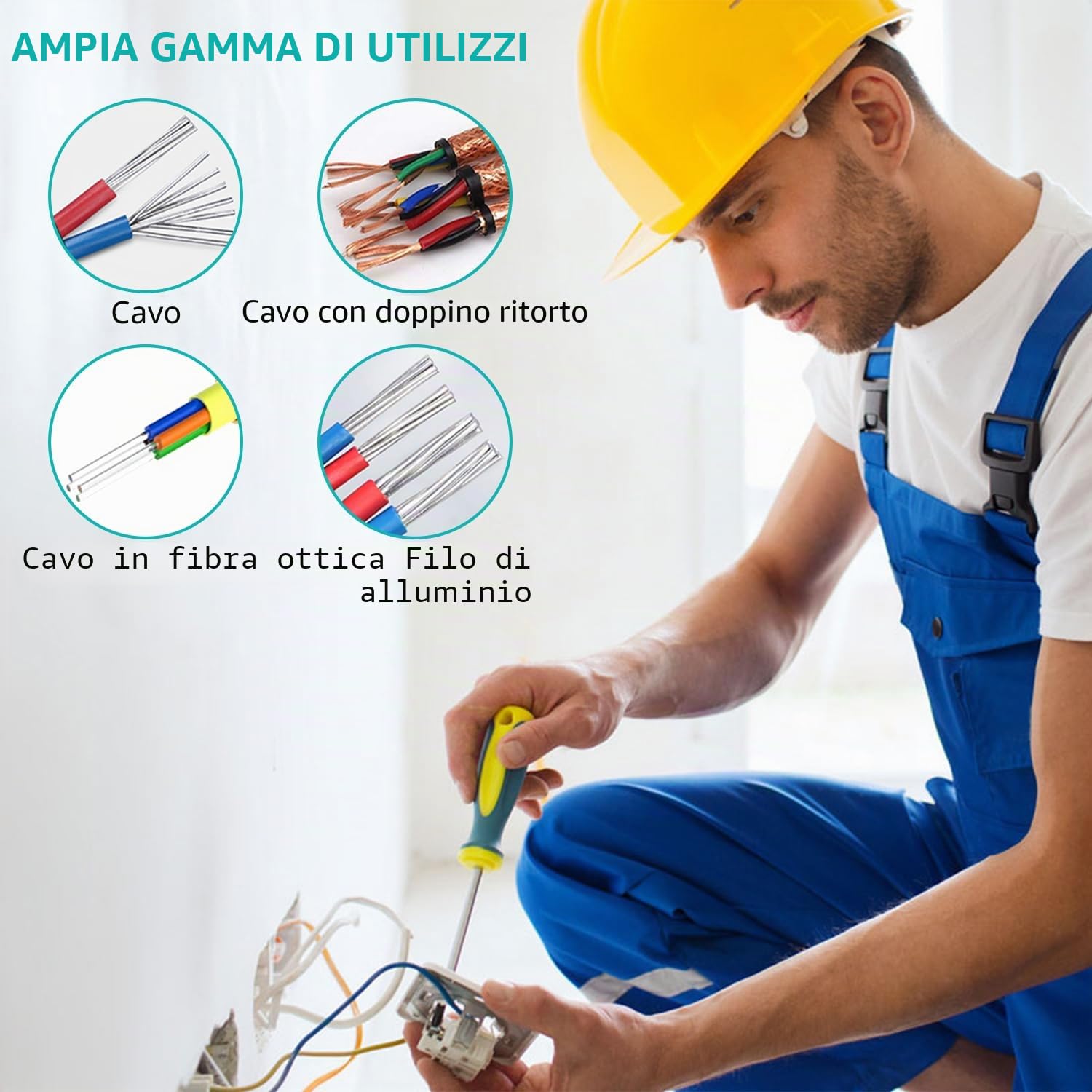 Macchina Spellacavi Elettrici Professionale, Spelacavi Elettrica Manuale, Pinza Spelafili Elettrico Manovella da 1 a 25 mm, Strumento Spellafili, per Riciclaggio dei Rifiuti di Rame Riciclare Filo