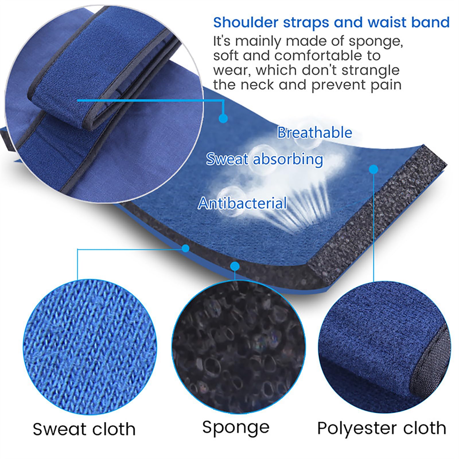 Cabestrillo Ligero para Brazo, Soporte para Brazo, cinturón de fijación de Cintura Ajustable, Tela Suave y cómoda, para Brazo lesionado, fijación de suspensión para Lesiones en el Codo