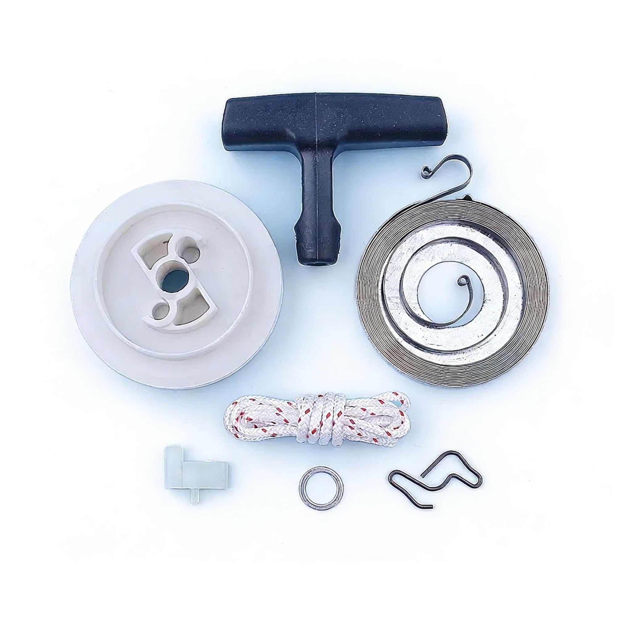 Réparer le lanceur bloqué de votre tronçonneuse avec ce kit corde et ressort MS260