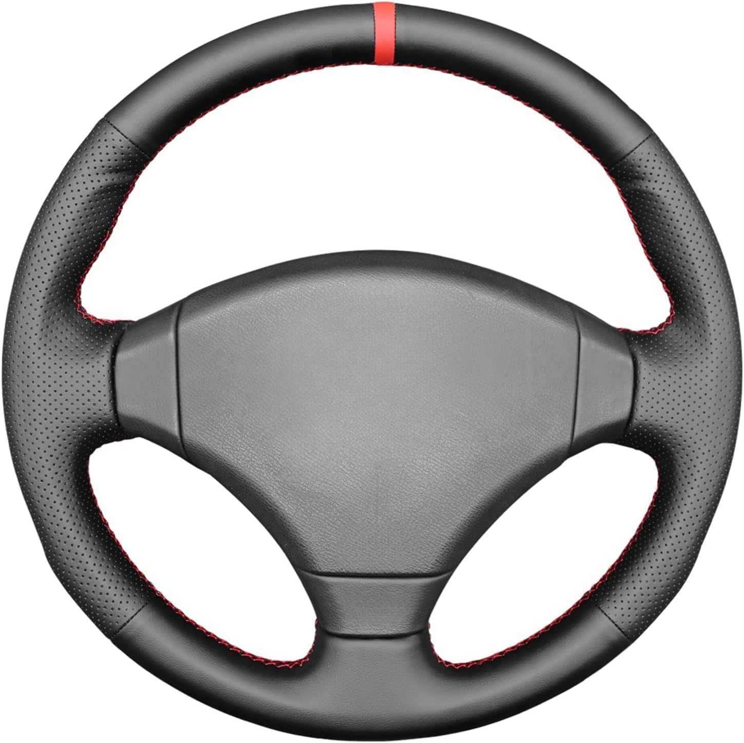 Custom Fit Leather Carbon Fiber Steering Wheel Cover for Hand Stitched Honda Civic Type R EK9 1997-2000 Accord Type R 1999-2002 Integra Type R DC2 1998-2000 Interior Accessories