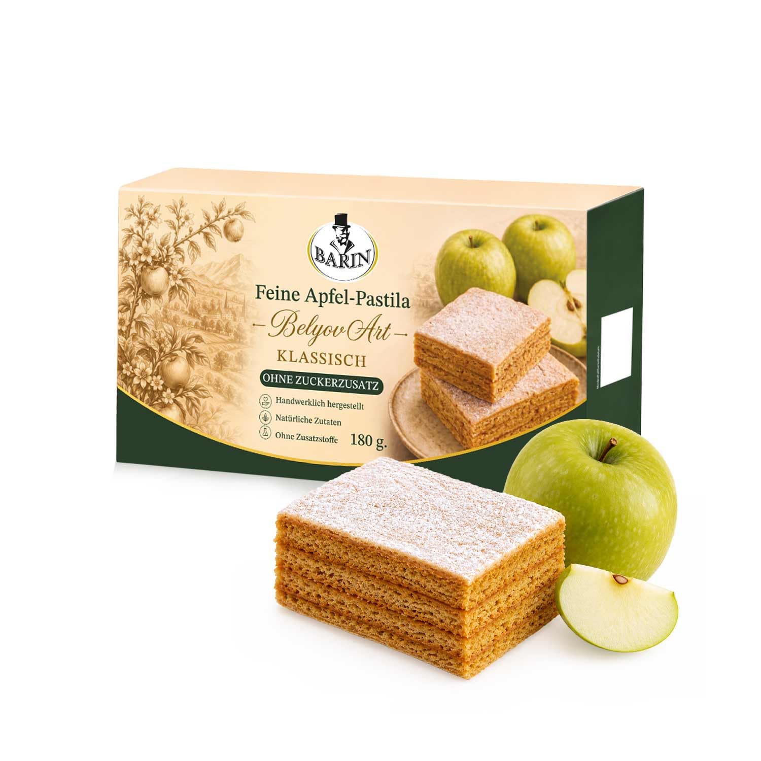 BARIN Schatzkiste Geschenkset, 1940g, 6tlg Premium-Feinkostbox mit Honig, | Pastila & Zedernüssen – Delikatessen-Präsent in Kofferdesign, ideal als Geschenk zu Weihnachten, Geburtstag & Ostern
