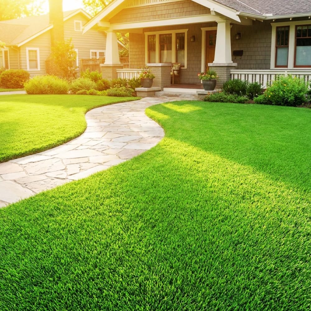 80000 Zoysia Grass Seed, Emerald Zoysia Grass Seeds for Lawn, Soft Dense Green L