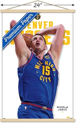 Miniatura 9 de Trends International NBA Denver Nuggets - Nikola Jokic Feature Series 23 - Póster de pared con marco magnético