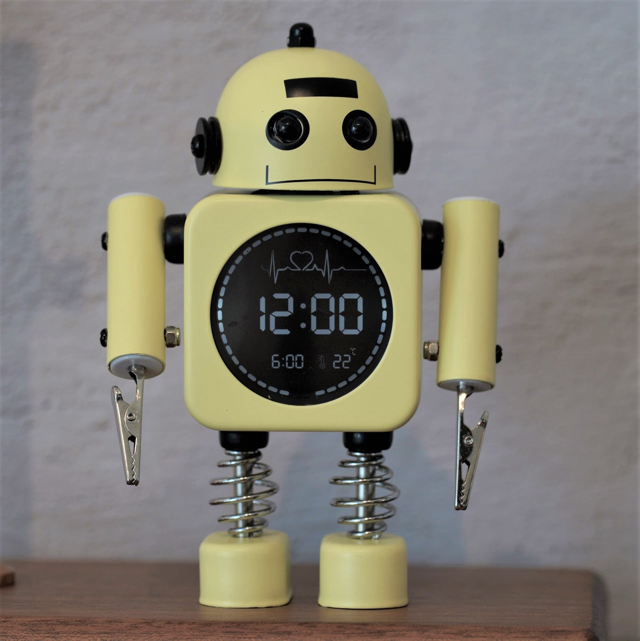 Amazon.co.jp: D-MASTERY 子供 目覚まし時計 ロボット 置き時計