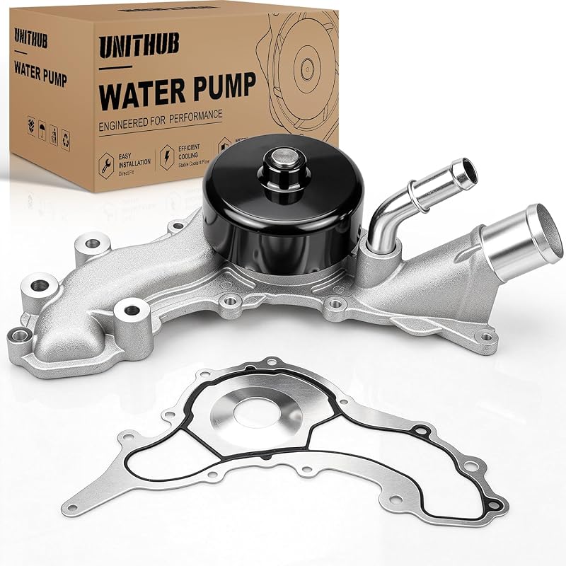 Bomba d’água do motor UNITHUB em alumínio com junta para Chrysler, Dodge, Jeep, Ram e Volkswagen 3.6L – 1 unidade