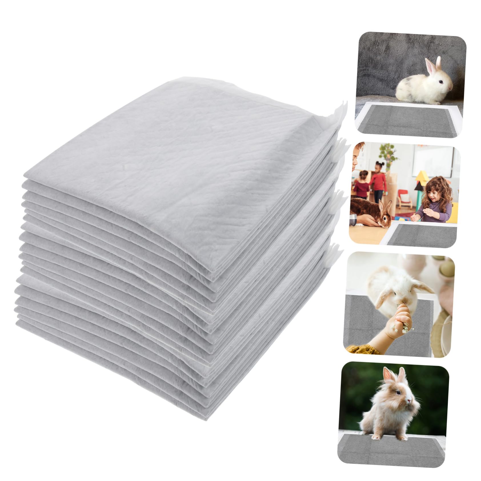 COLLBATH Rivestimento in Carbone di bambù per Gabbia per Criceti Tappetino Igienico per Animali Domestici Protezione Contro Perdite per Piccoli Animali