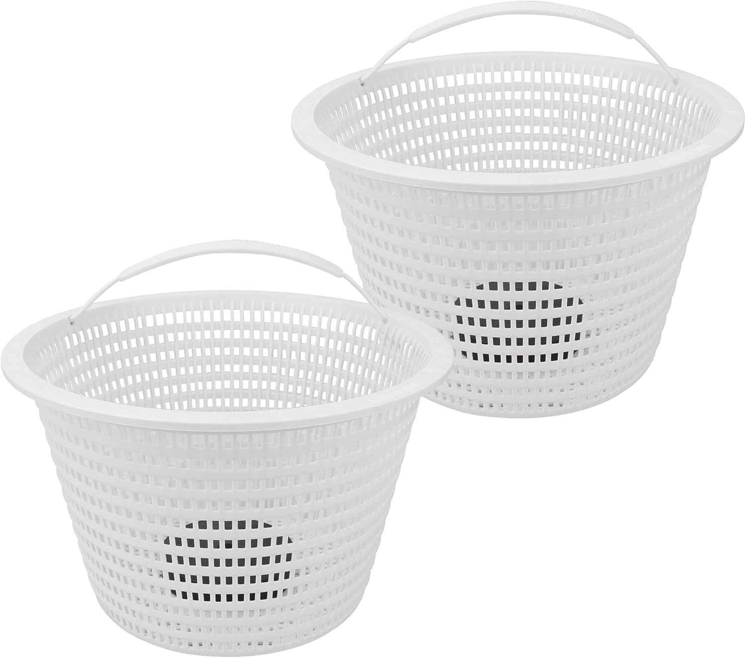 ChangTa 8 Inch Pool Skimmer Basket for Inground Pools,Replacement for Hayward SP1070 SP1070E Skimmer Basket & Pentair U-3 08650-0007 Pool Basket, Pool Strainer Basket with Handle Replace B9 B-9,2PC