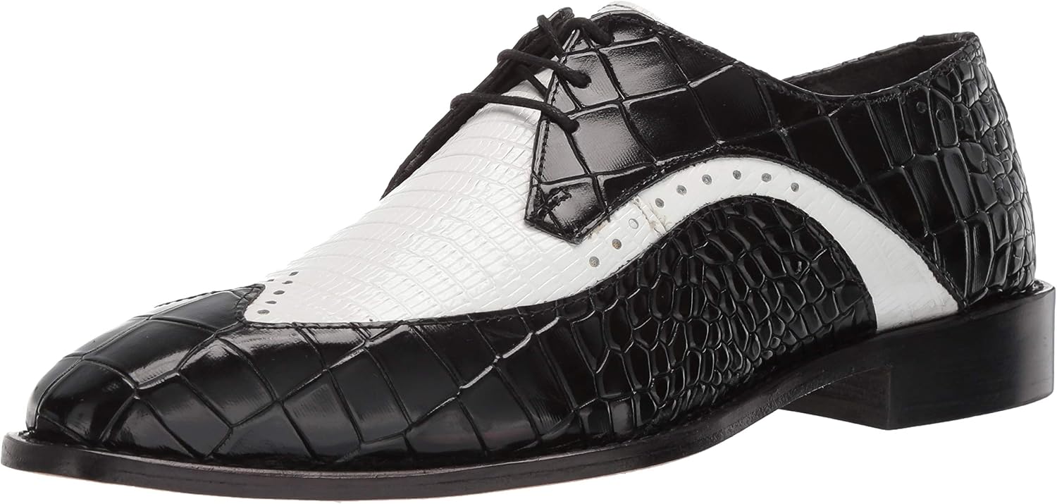 STACY ADAMS Men's Trazino Croco-Lizard 