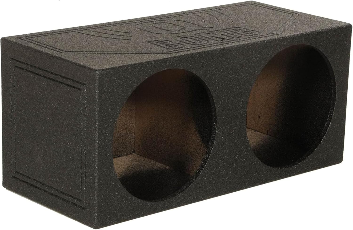 Q Power QBomb QBOMB12S Dual 12" Sealed Port Subwoofer Sub Box w/Bedliner Spray