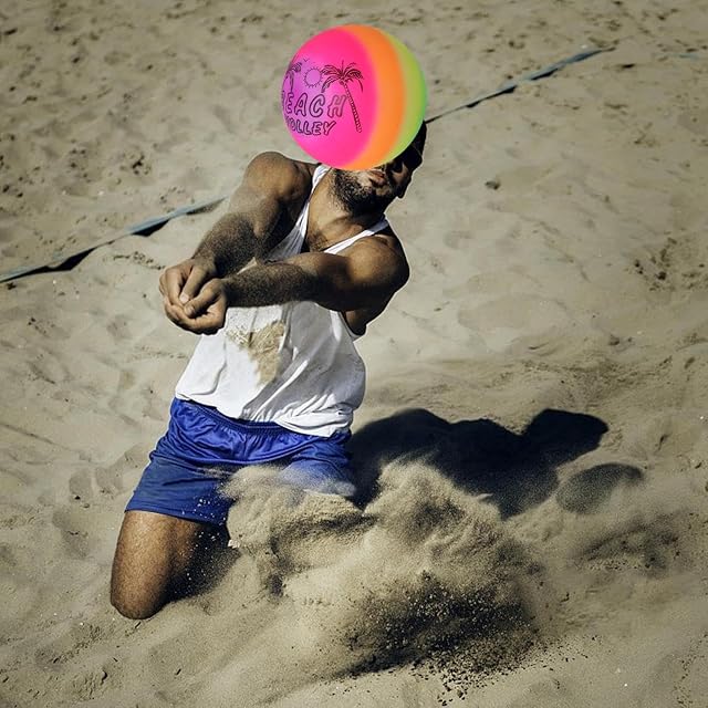 Foto 3 de 8 de leryveo Bola del Iris, Pelota Animosa del Iris - Pelota de Playa Inflable