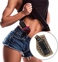 Vista 4 de Funda para pistola para mujer, funda de transporte oculta para pistolas universal IWB para Glock 19 26 43 Springfie XD LC9 y pistolas similares