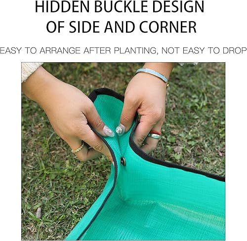 Miniatura 8 de Tapete de trasplante de plantas de polietileno, impermeable, tapete de trasplante para suculentas, tapete portátil de jardinería (26.8 x 26.8