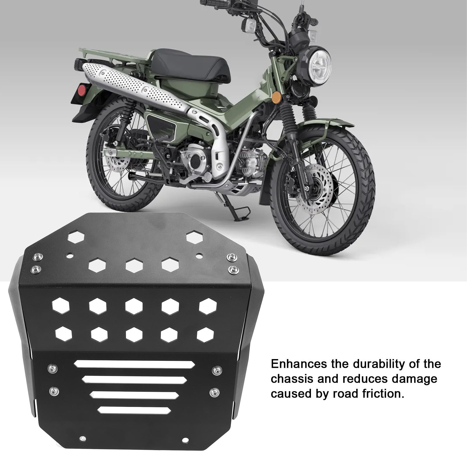 Osłona silnika, aluminiowa, wytrzymała, do motocykla, do podwozia silnika, do modelu CT125 Hunter Cub Trail 125 z lat 2020–2024