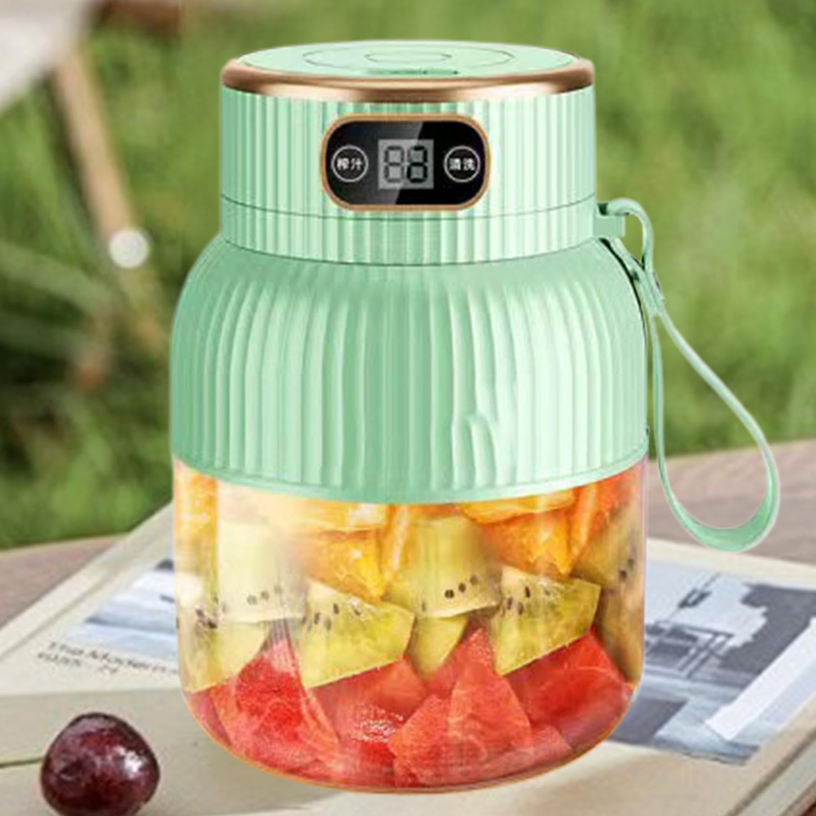 Mélangeur de portable 600 ml avec affichage numérique rechargeable par USB
