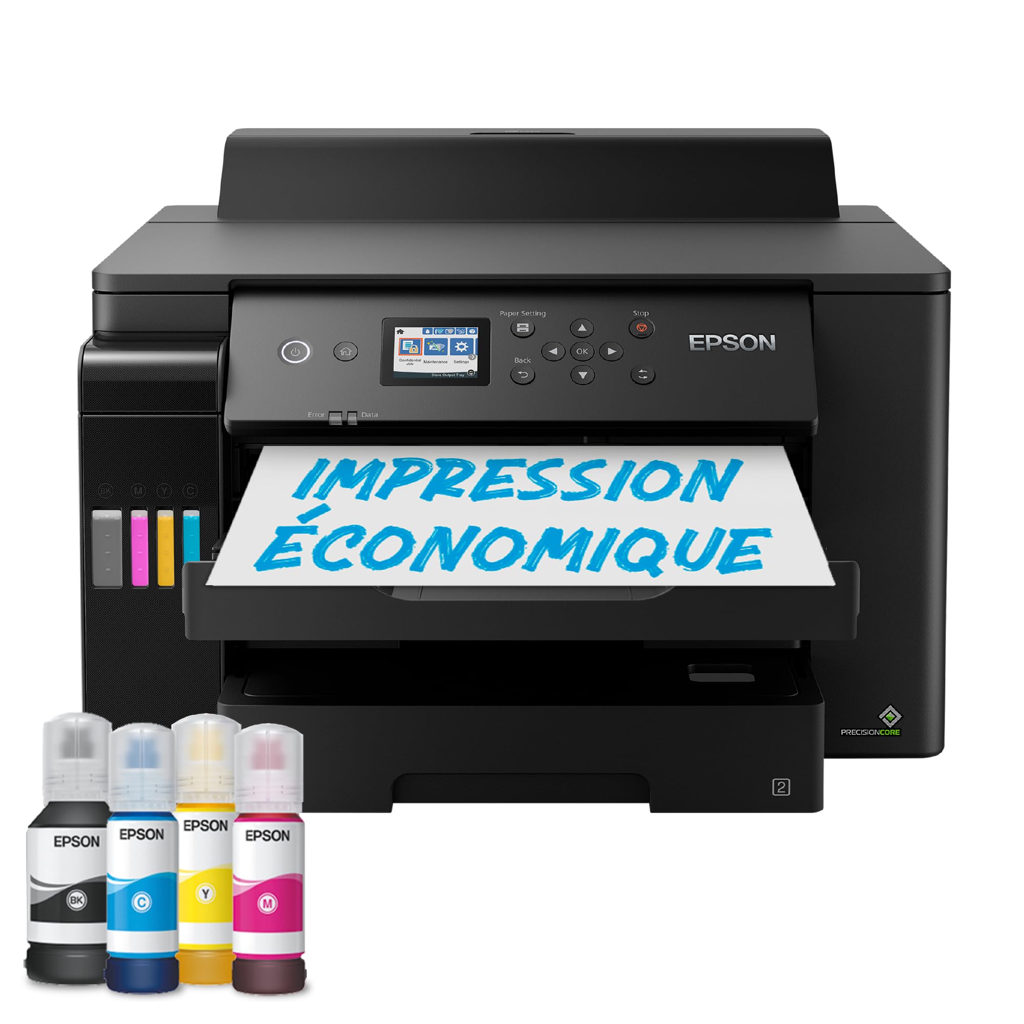 Epson EcoTank ET-16150 Imprimante à Réservoirs D’encre | Petits Bureaux & Entreprises | Wi-Fi | A3+ | Impression Recto Verso Automatique | Écran LCD 6,1cm | Jusqu’à 3 Ans d’encre inclus