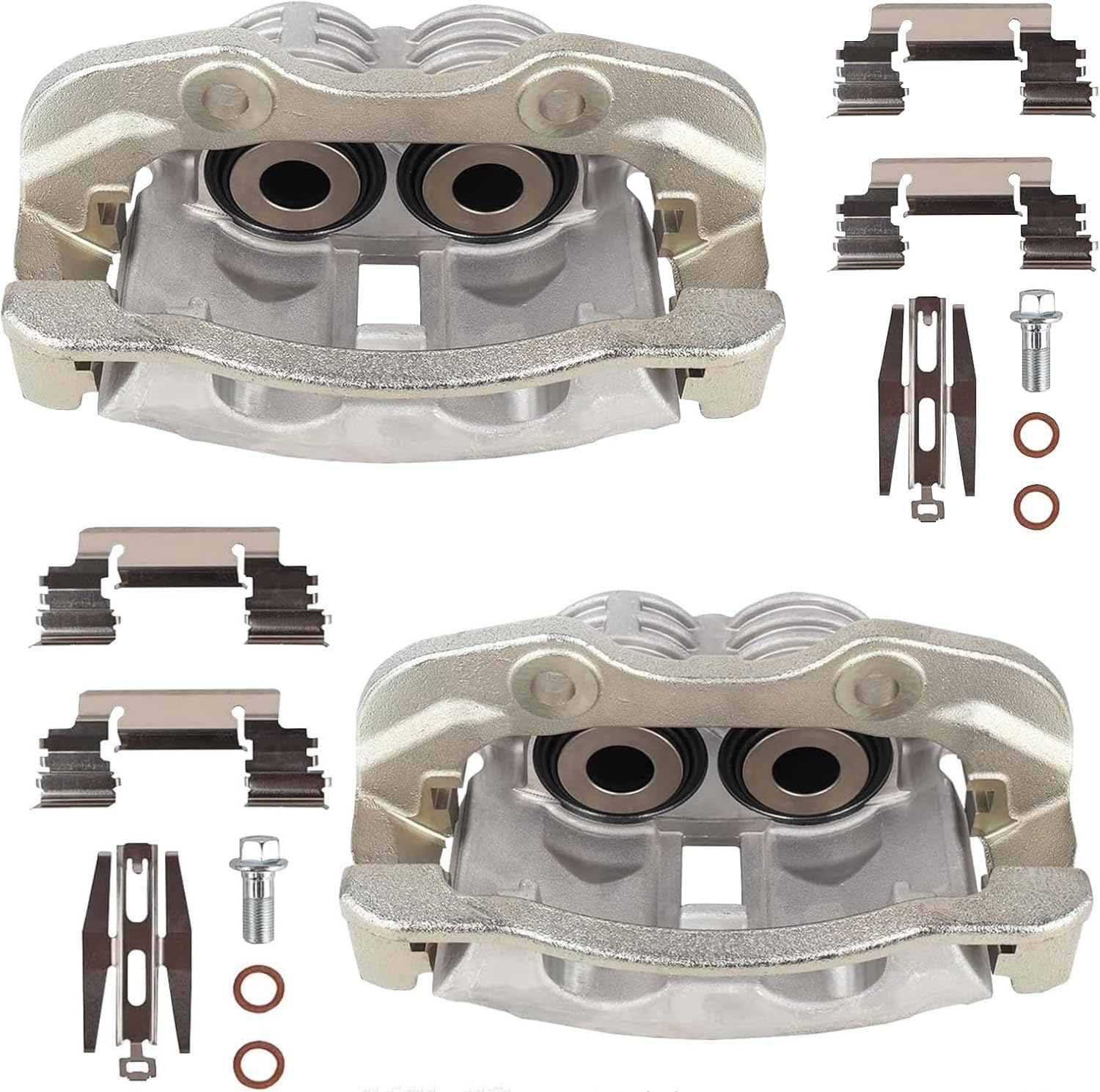 Rear Disc Brake Caliper Assembly Fit for 2000 2001 2002 2003 2004 2005 2006 2007 Chevy GMC Cadillac- Tahoe/Yukon/Escalade Replace#18B4726 18B4727