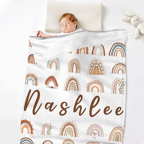 Miniatura 2 de Tinyots Regalos personalizados para bebés, mantas de bebé personalizadas para niñas y niños, mantas de bebé personalizadas para niñas, mantas de