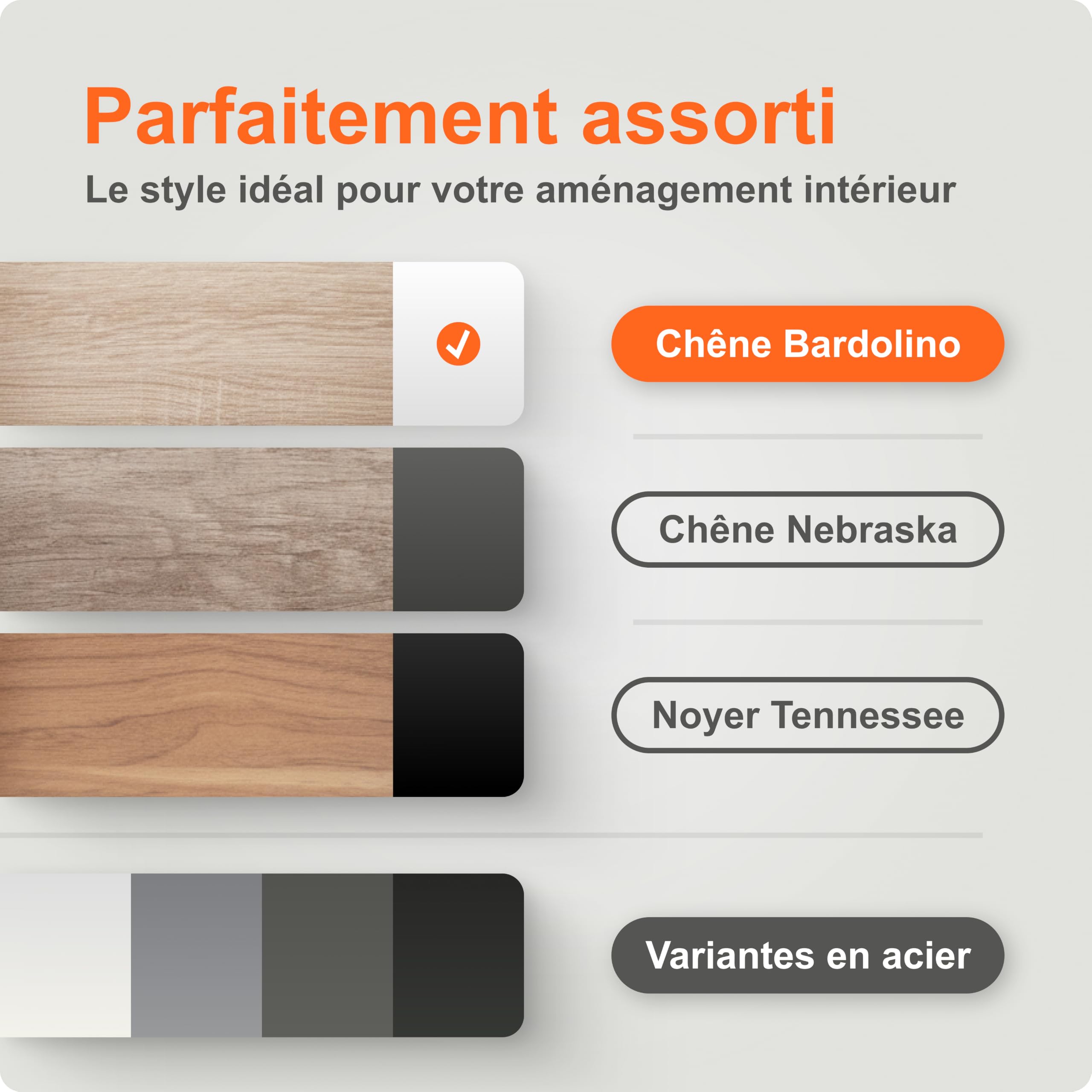 blum AMBIA-LINE range-couverts | organiseur de tiroir premium pour cuisines et meubles modernes | trie et range couverts avec clarté | avec pieds antidérapants | 47 × 30 × 5 cm | Chêne Bardolino