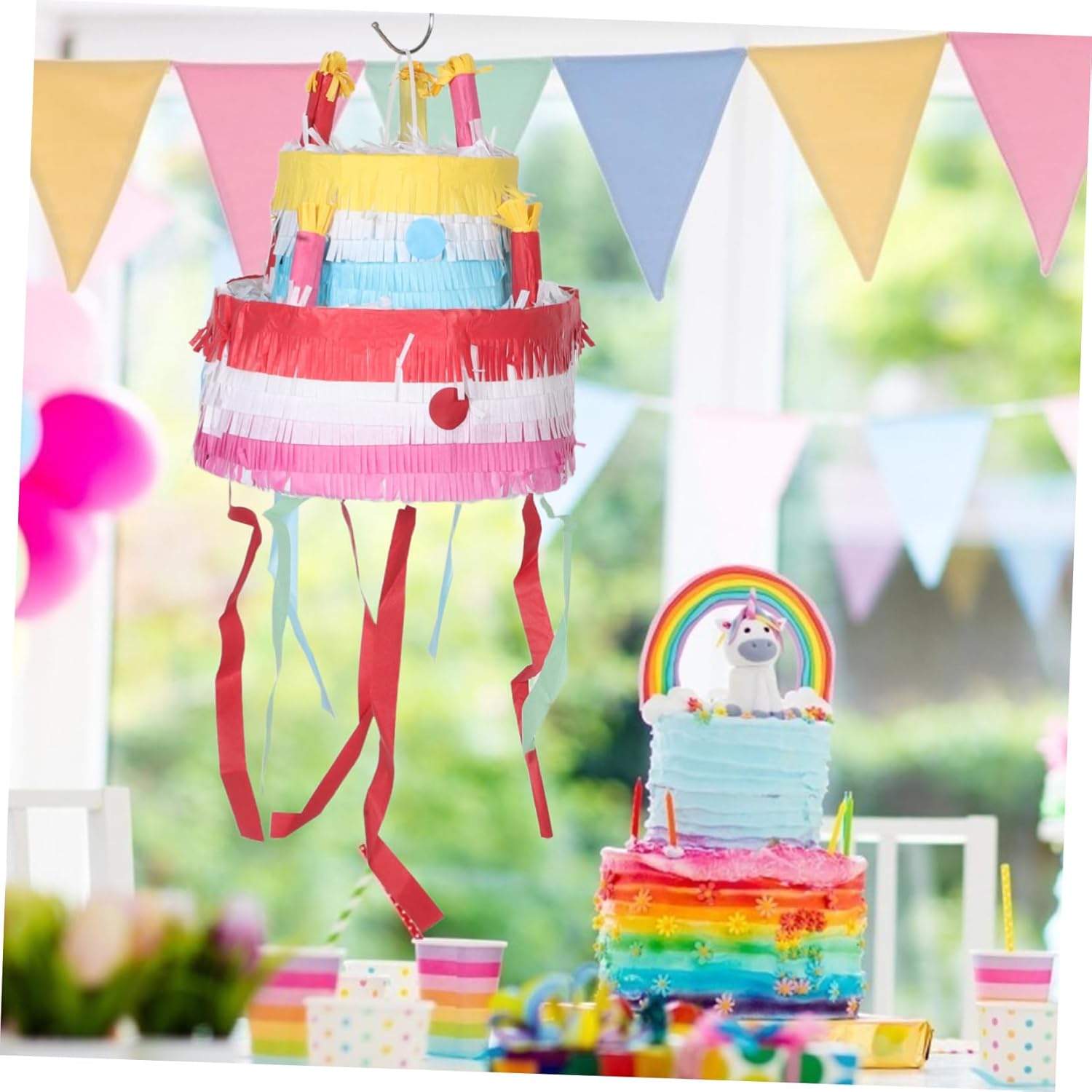 Giant Cake for Birthday Celebrations Spacious Candy Holder Interactive Party Game for Mexican Theme Decorations for Festive Gatherings