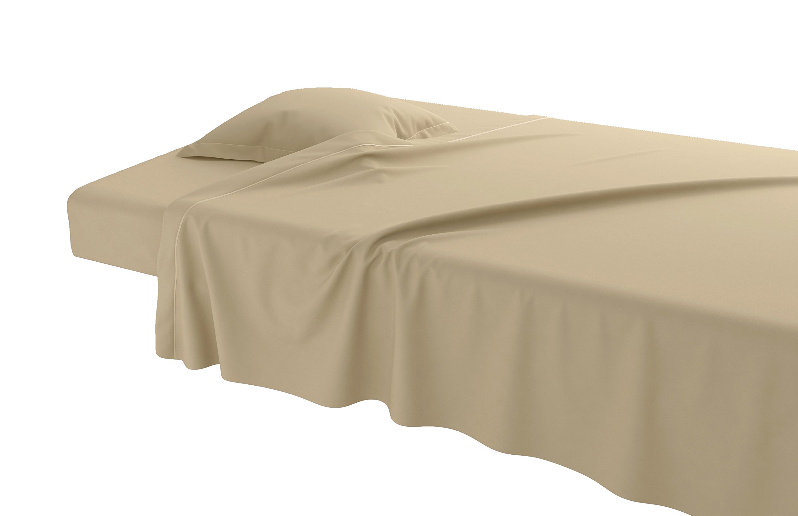 Anne de Solene aslvexidp99 00301t Plain Flat Sheet Cotton Grege 310 x 270 cm