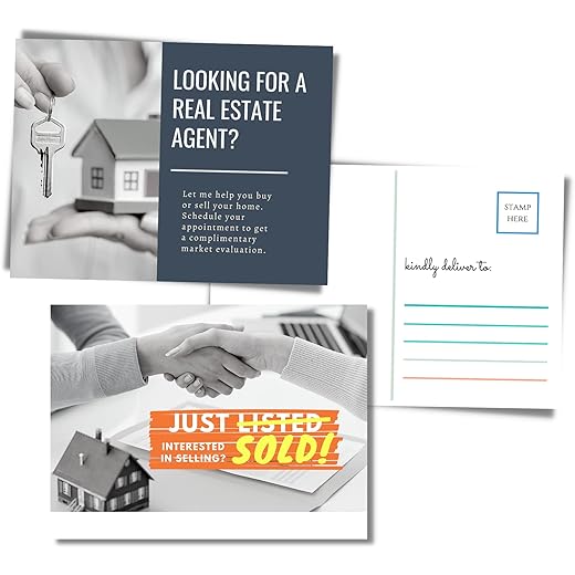 Real Estate Marketing Postcards 50-Pack 6X4 Inches