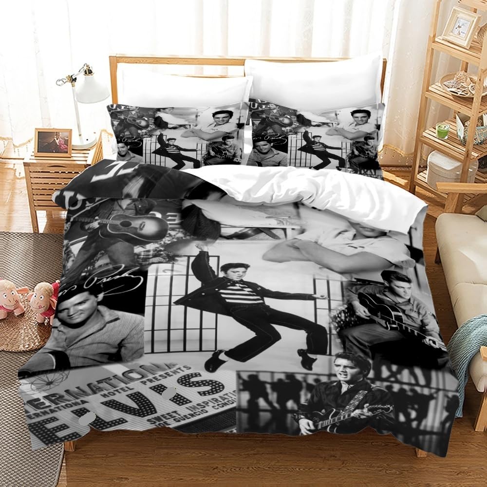 Housse de couette 140x220 anti-plis en microfibre brossée