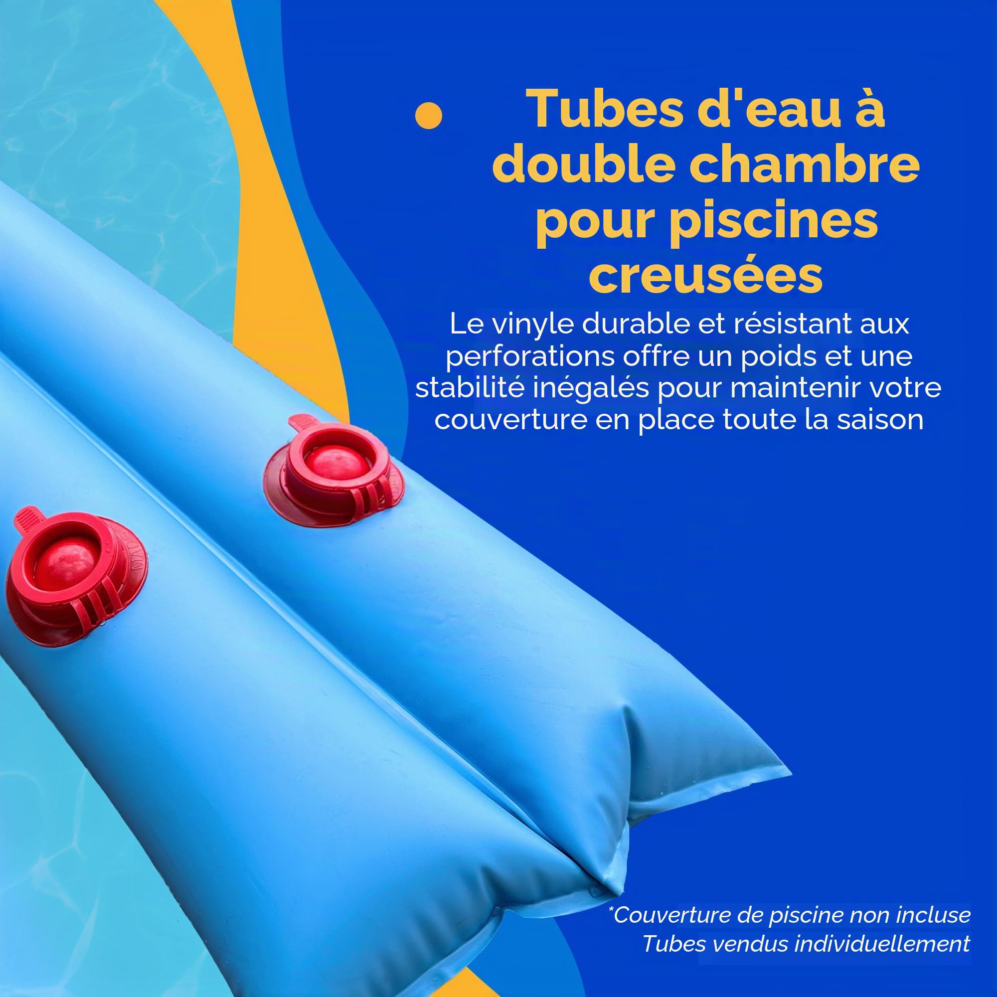 Blue Wave Swimline Rouleau Double Tube de l'eau 5-Pack Bleu
