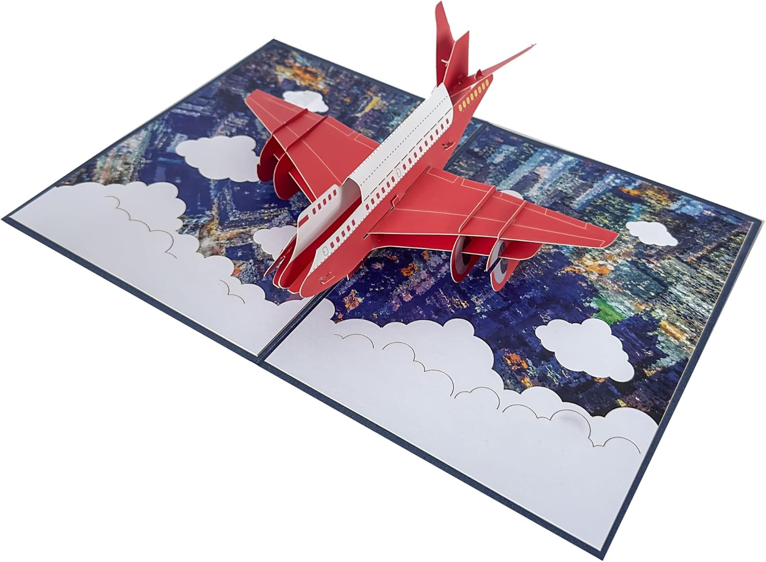 Handmade Airplane Pop-up Card, Jet Plane Pop-up Card, Greeting Cards - View #2