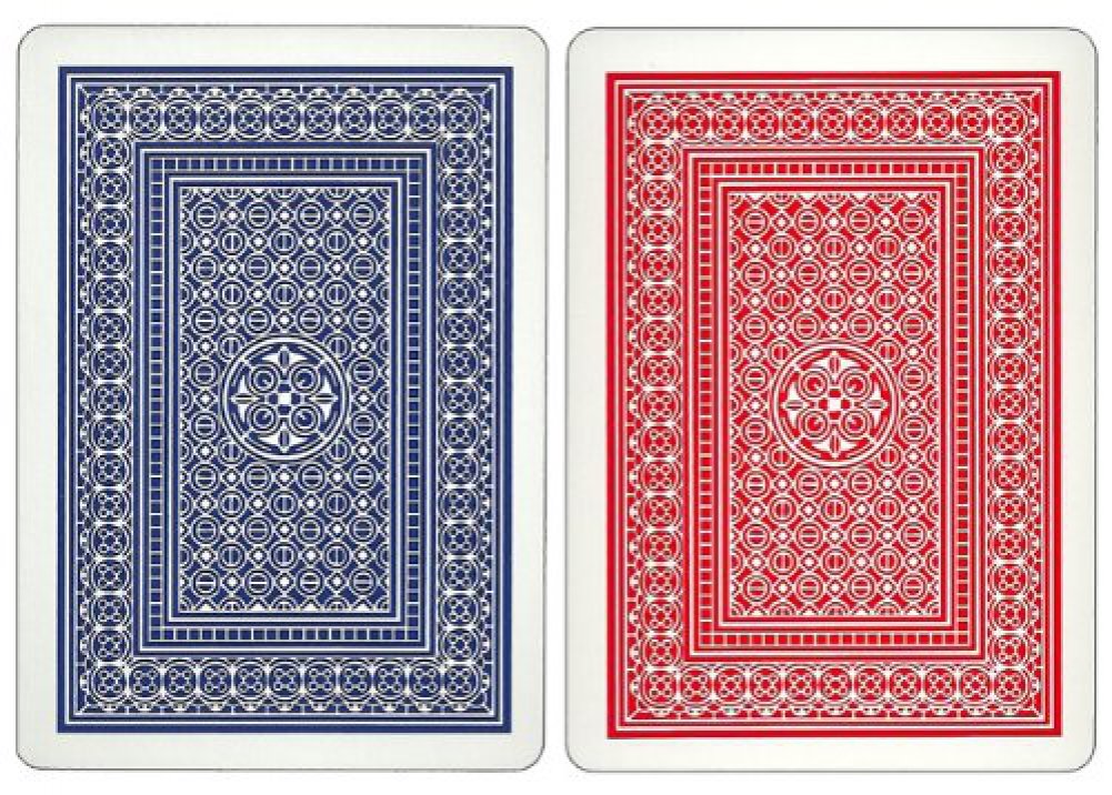 12 Decks Aviator Cards Red/Blue - Poker Size, Jumbo Index
