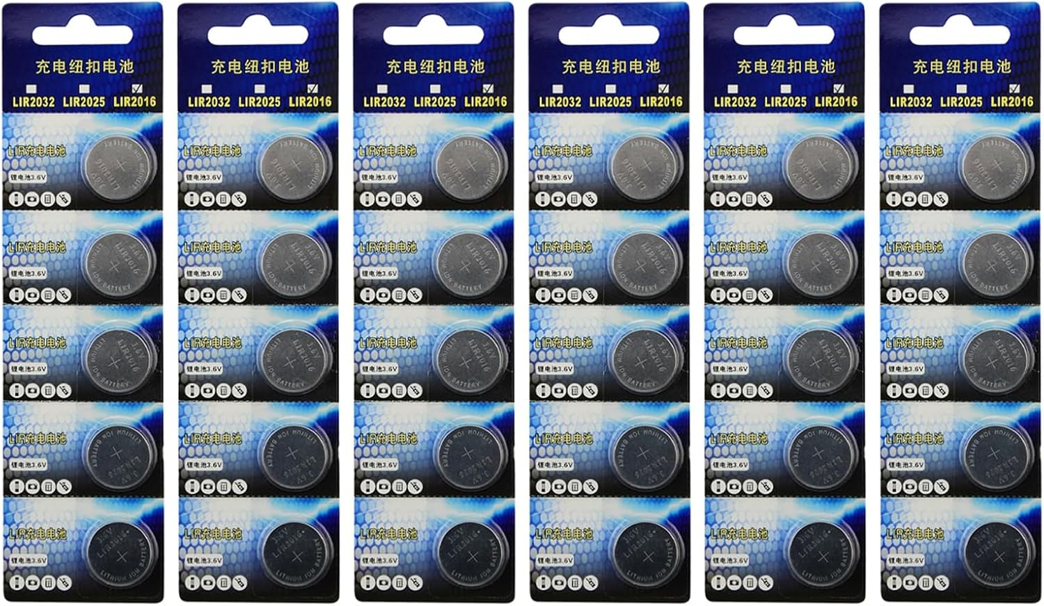 リチウムイオンボタン電池メーカー - Pkcell 5/10/15/20/25/30個パック 充電式