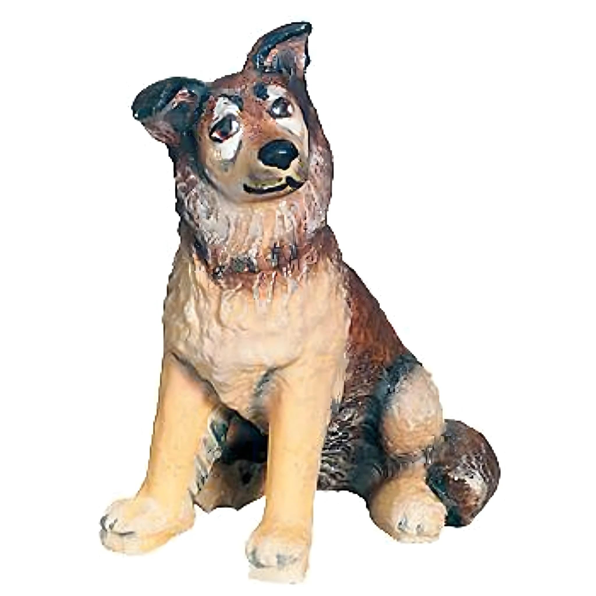 Dolfi | German Shepherd Dog in Maple Wood 9 cm | Natural Wood in Val Gardena | Nativity Scene and Nativity