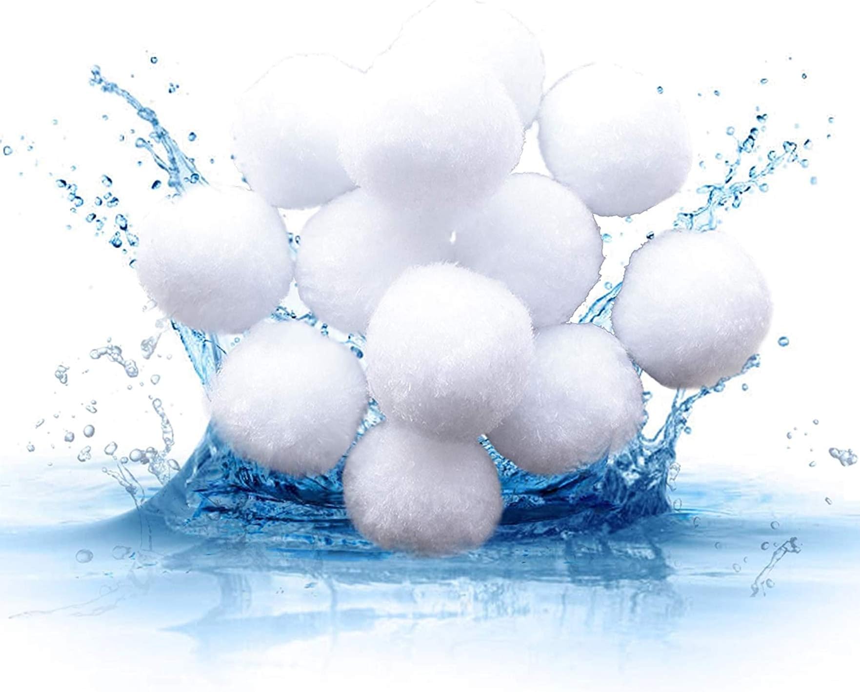 Hbitsae Pool Filter Balls Media Filters Environmental Protection Filter Media for Swimming Pool Aquarium Filters Alternative to Sand(3.1 Lbs Filter Balls is Equivalent to 110 Lbs Filter Sand)