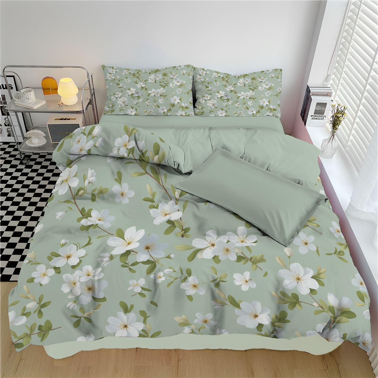 Housse de couette fleurs douces pour envelopper de tendresse les nuits de votre enfant