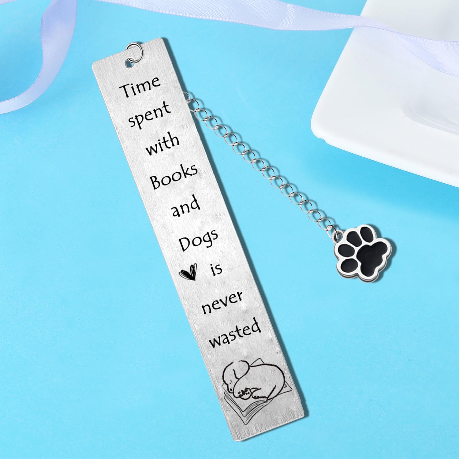 Dog Bookmark for Women Men Gifts for Dog Lovers Dog Themed Bookmark for Friend Animal Bookmark Dog Mum Dog Dad Gifts - Image 2
