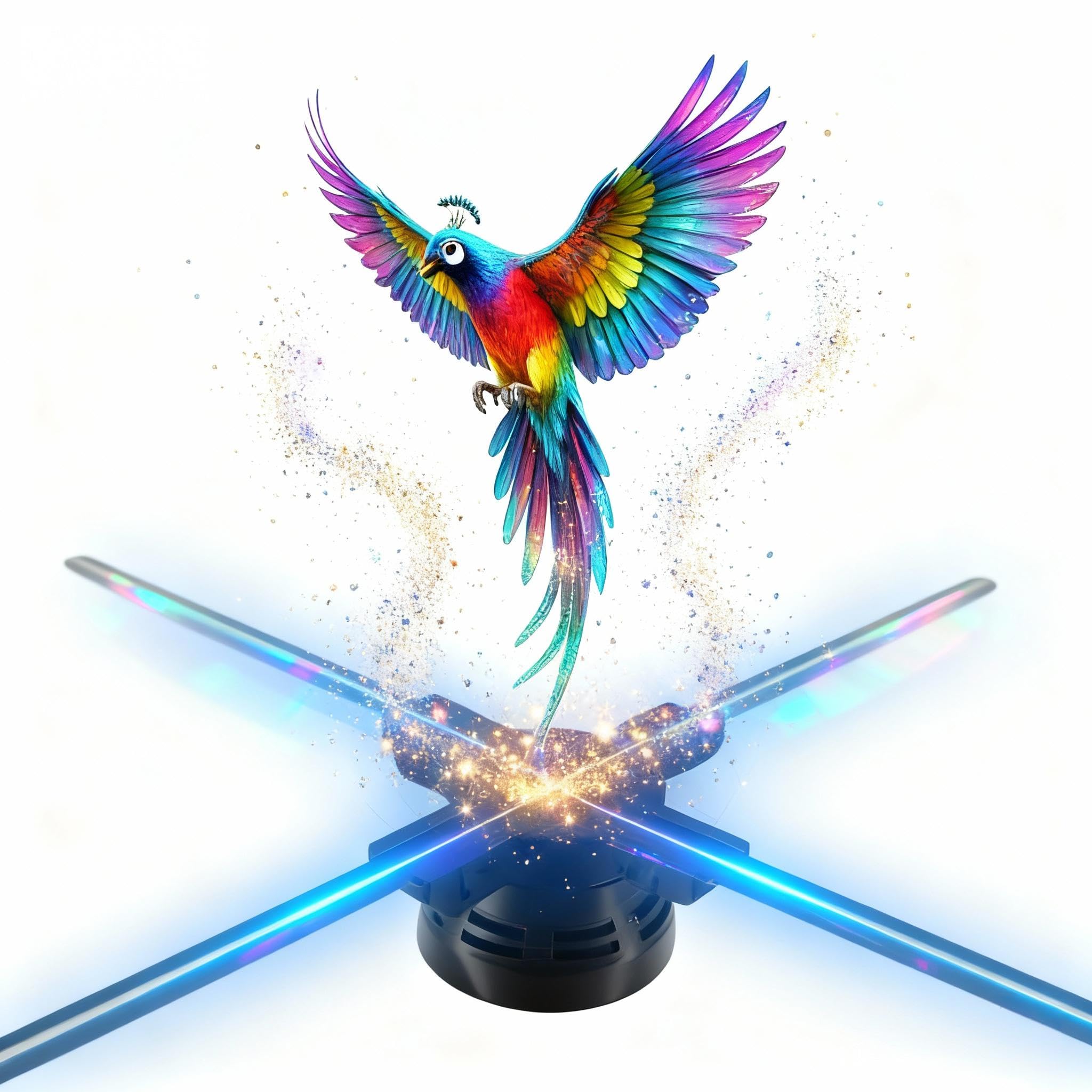 Photo 1 of PorFoys 25.6" 3D Holographic Display Fan