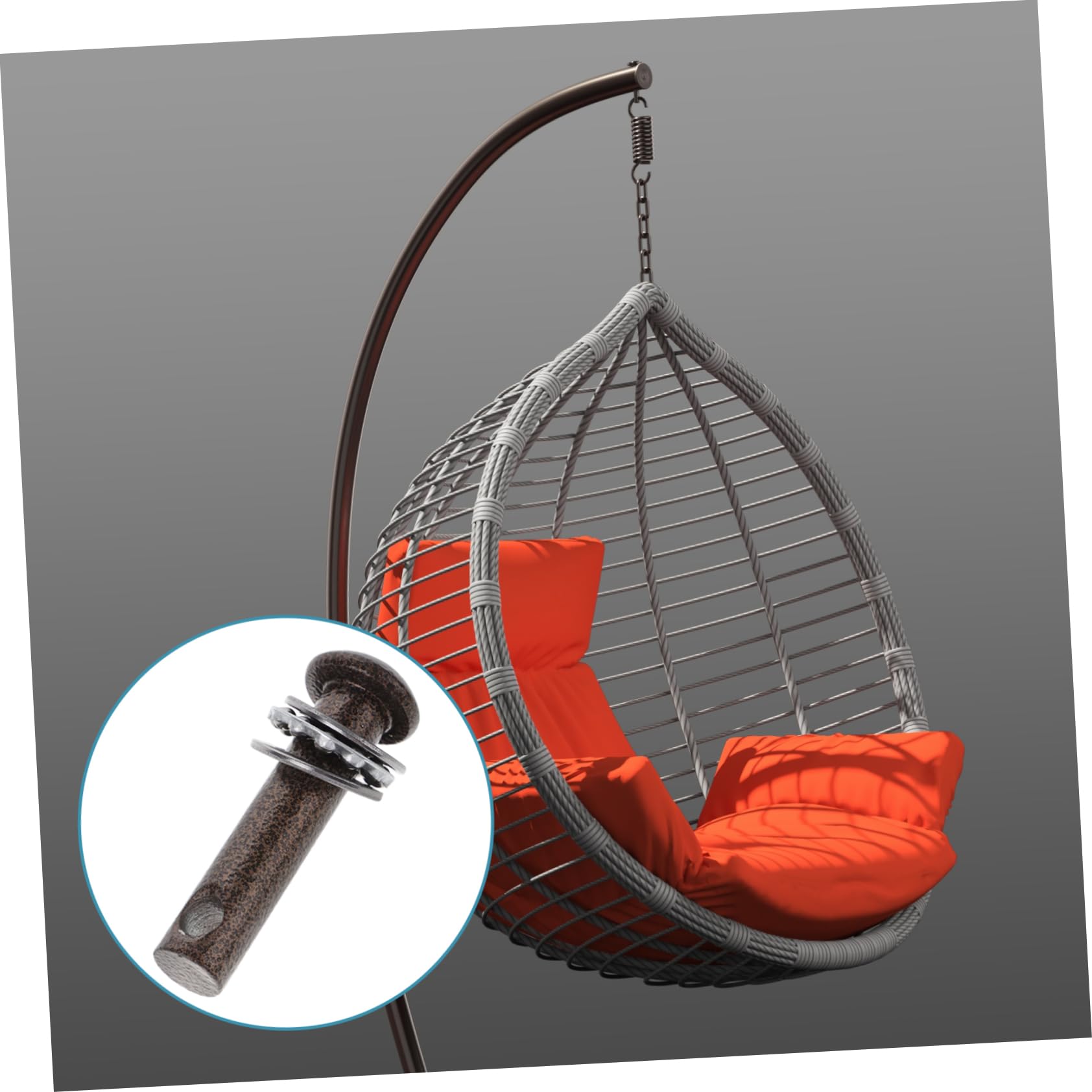 Toddmomy 5piezas Anillo De Metal para Columpio De Alta Resistencia para Sillas De Hamaca Kit De Anillos para Columpio y Accesorios De Suspensión De Sillas Hamaca