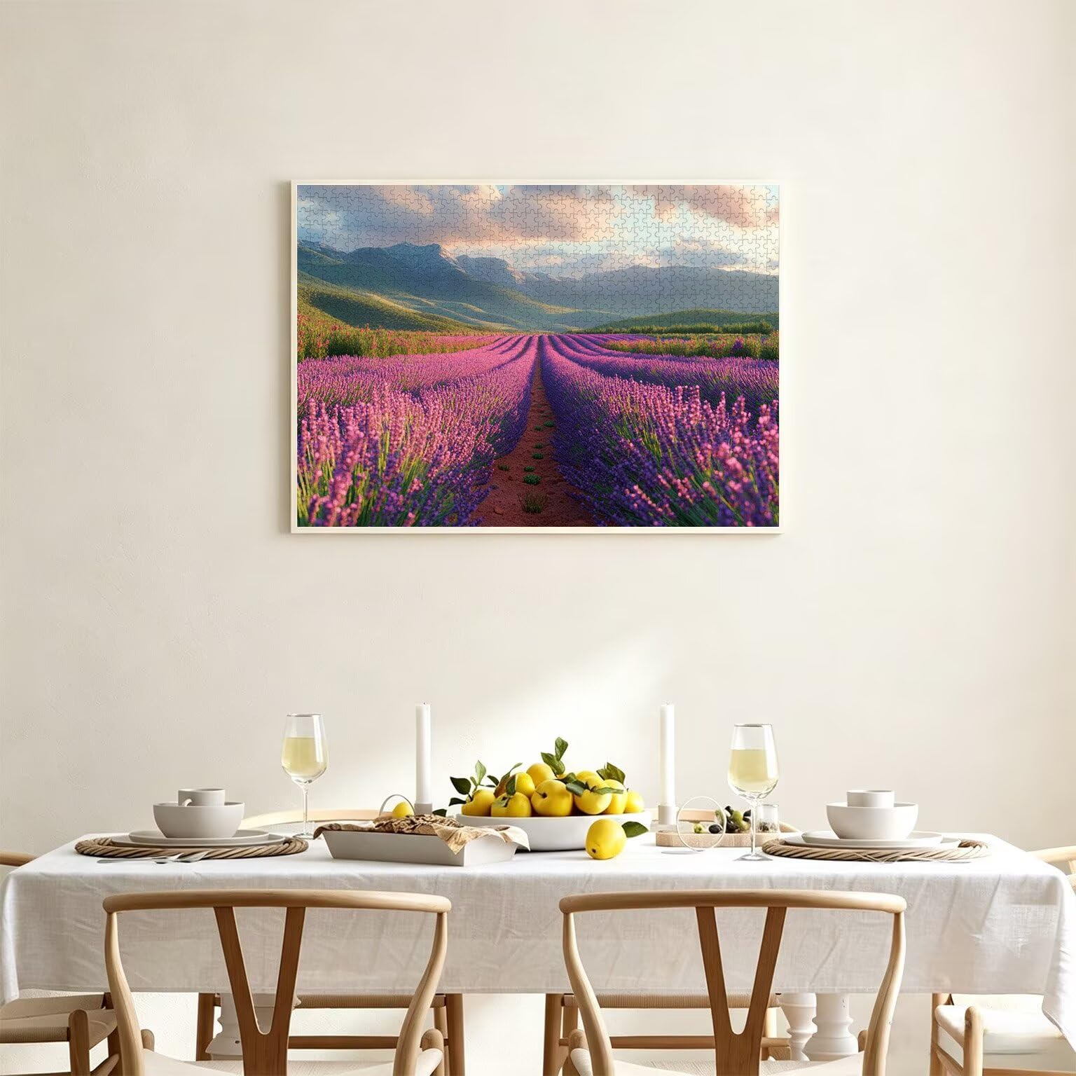Puzzle dla dorosłych 2000, lawendowa sceneria, 99 x 70 cm, n-814