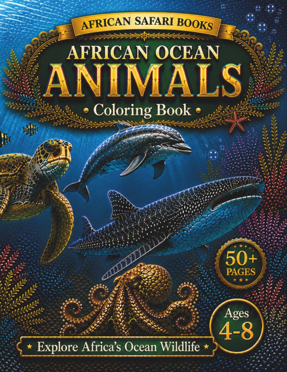African Ocean Animals (African Safari Books Coloring Series)
