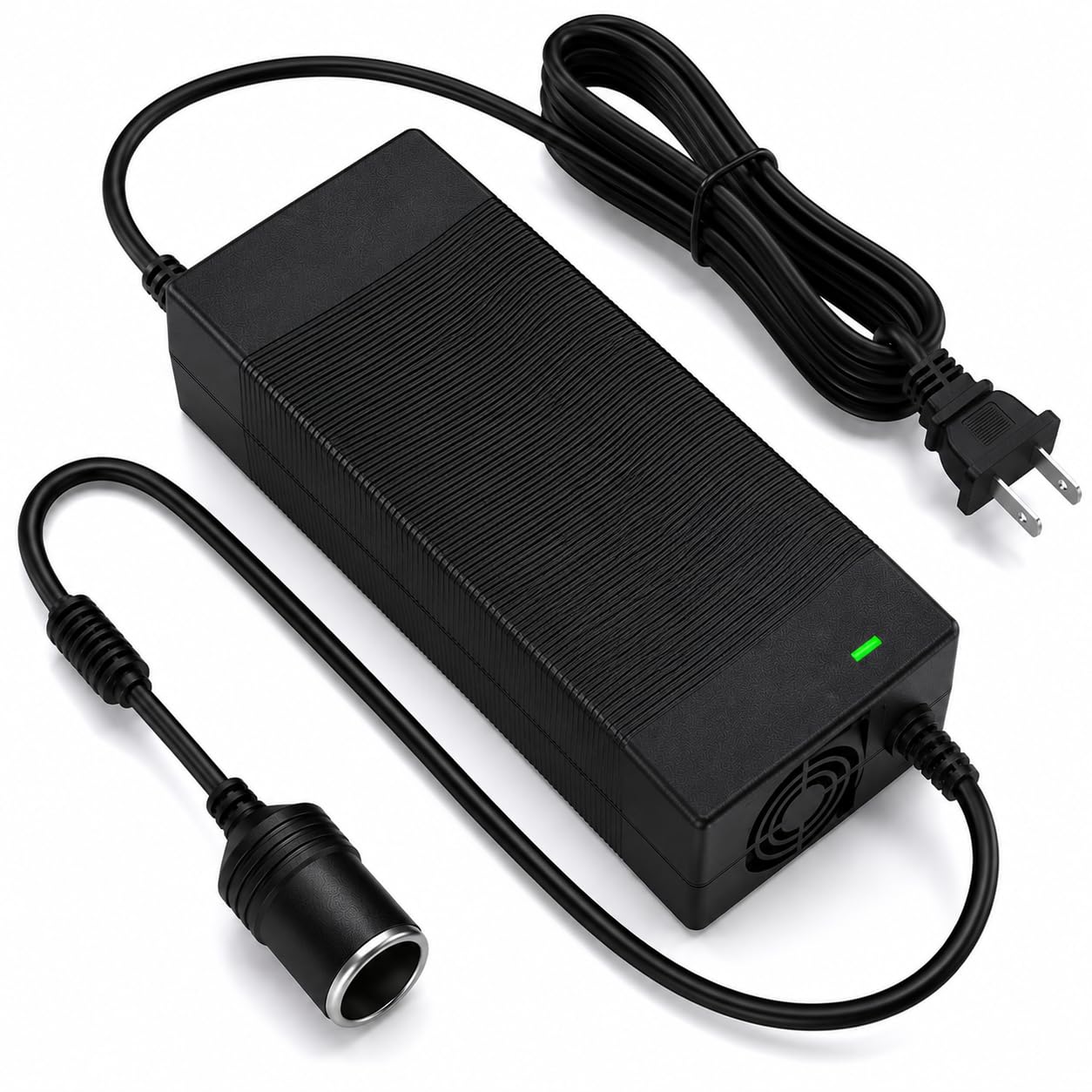 Yutasa AC/DC変換アダプター 12V 20A 240W 家庭用電源変換コンバーター シガーソケット対応 車載用品を家庭で使用可能 PSE認証済 車載冷蔵庫 車用掃除機 空気入れ 扇風機 LED機器対応 冷却ファン搭載 防災用品