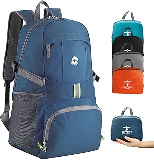 OlarHike Wanderrucksack, leicht verstaubar, für Damen und Herren, Unisex-Erwachsene, 10, blau, 6*6cm