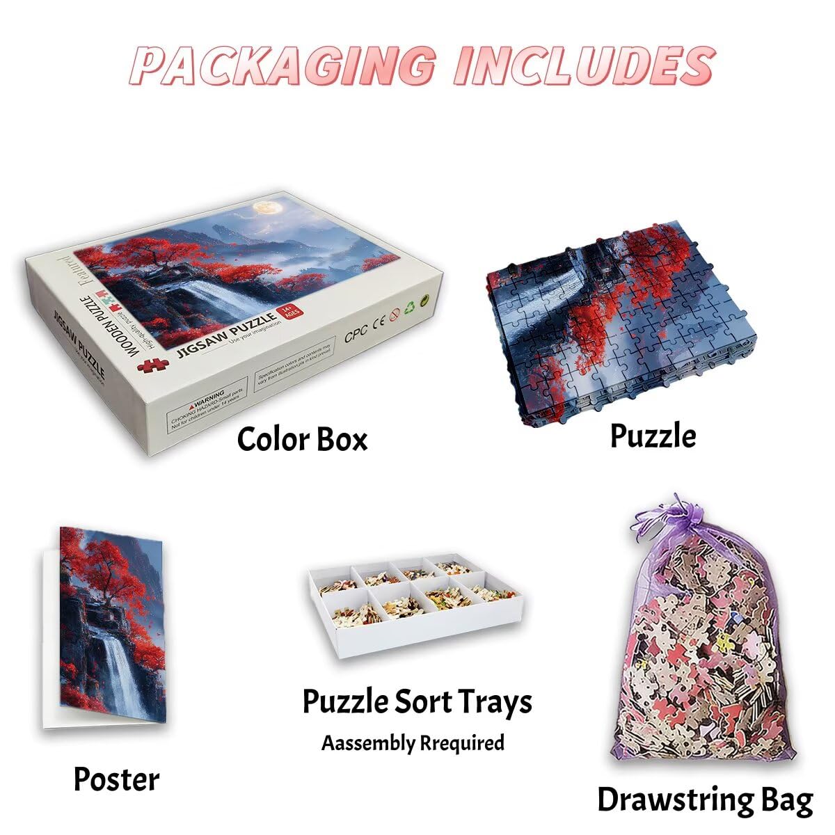 Puzzle 2000 Pezzi Paesaggi, Puzzle Autunno per Adulti, Puzzles in Legno Intrattenimento Creativo, Divertimento, Puzzles Educativi Classici con Confezione di Alta Qualità Idea Regalo Donna, Decor -2532
