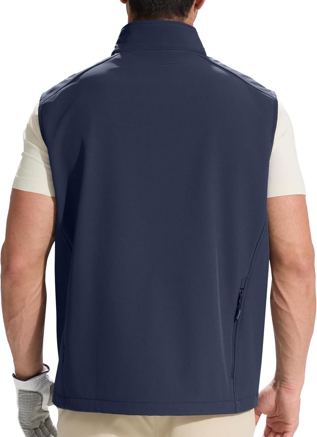 FREE SOLDIER Men's Lightweight Golf Vest Outerwear Windproof Sleeveless Softshell Jacket Running Vest - Image 2