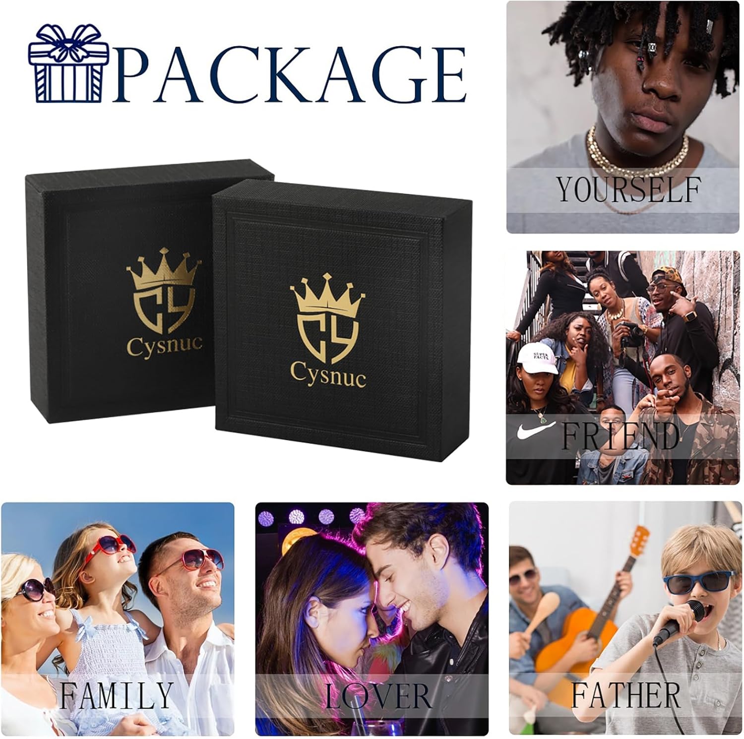 12mm Heavy Iced Out Cuban Link Chain 18K White Gold Plated Diamond Thick Choker Necklace for Men Women Hypoallergenic Bling Hip Hop Jewelry with Gift Box - Image 7