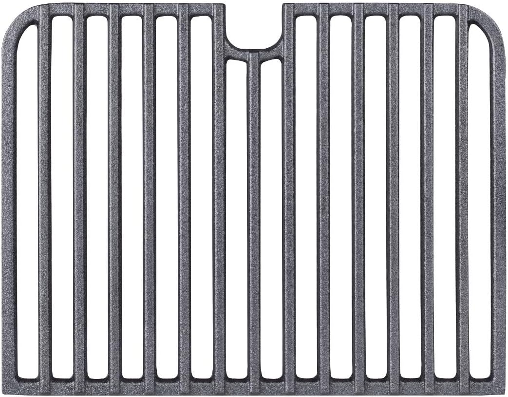 - Cast Iron Go Grate (2), 5.8lbs, Rectangular, Heavy, Preseasoned, Non-Stick, Cooking-Grates, Fits Go Anywhere Charcoal and Gas Models
