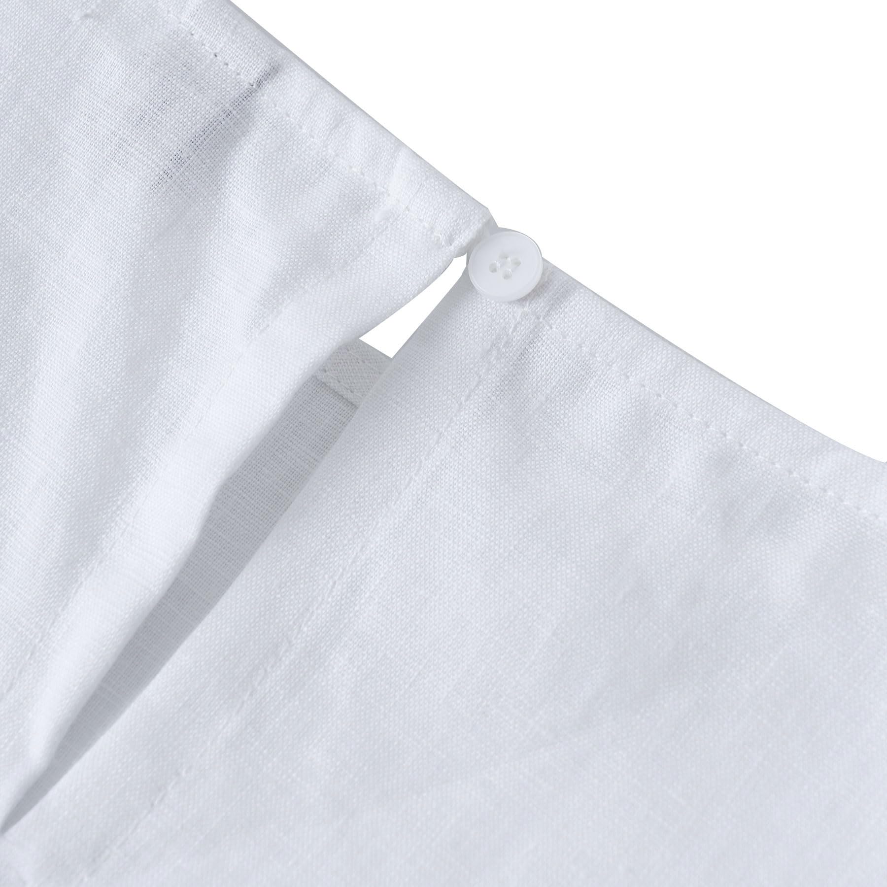Amazhiyu Vestidos de lino para mujer, de verano, hasta la rodilla, de lino, con bolsillos
