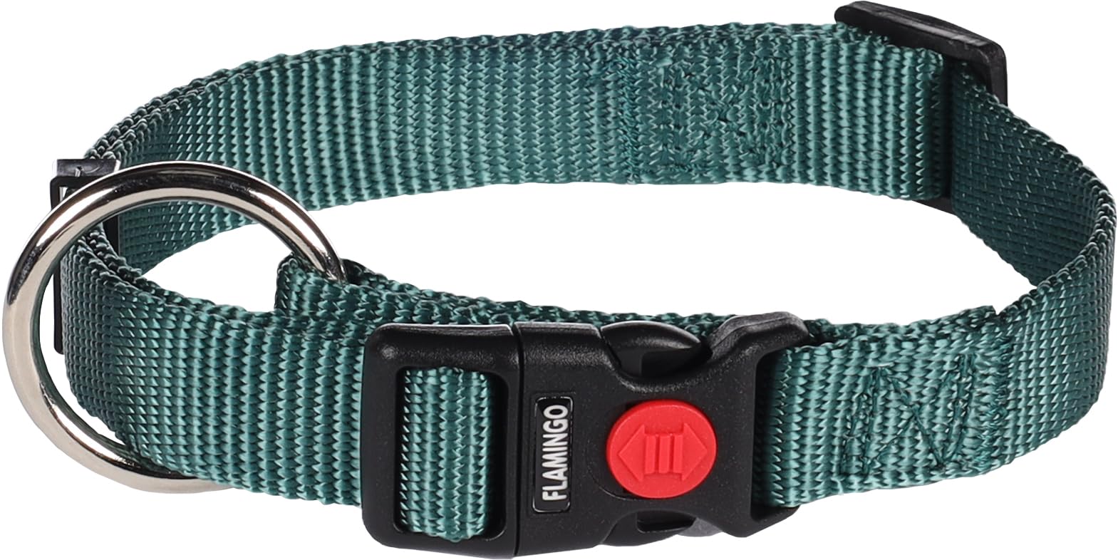 Dog Collar Ziggi Dark green M 40-55cm 20mm