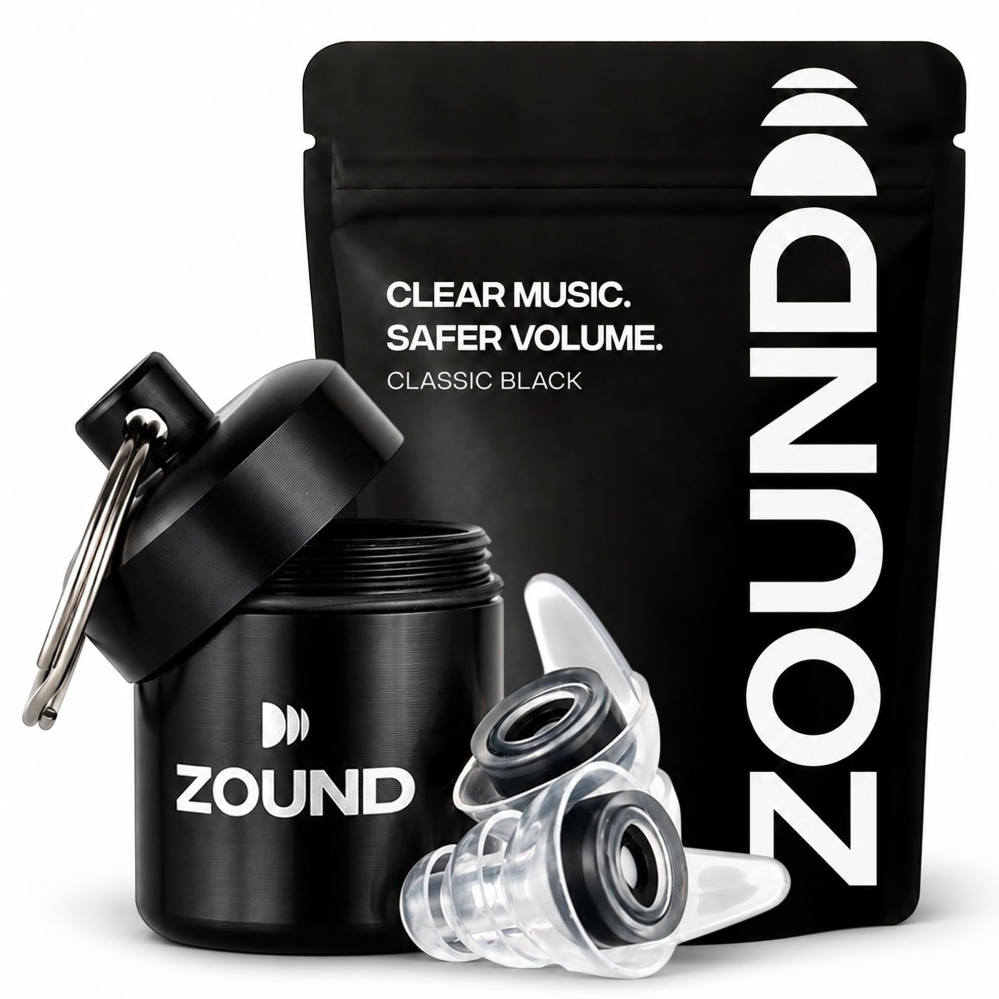 Zound High Fidelity Earplugs for Concerts