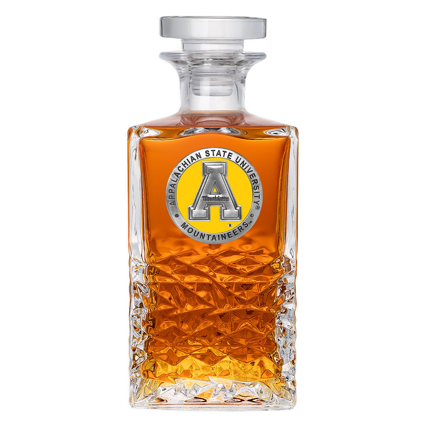 Heritage Pewter Appalachian State University Heritage Decanter | 25 OZ Liquor Pourer | Expertly Crafted Pewter Glass